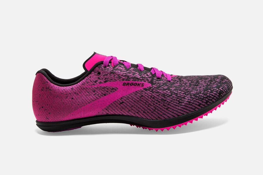 Brooks Women's Mach 19 Spikeless Trainers Black/Hollyhock/Pink ( SICPG5486 )